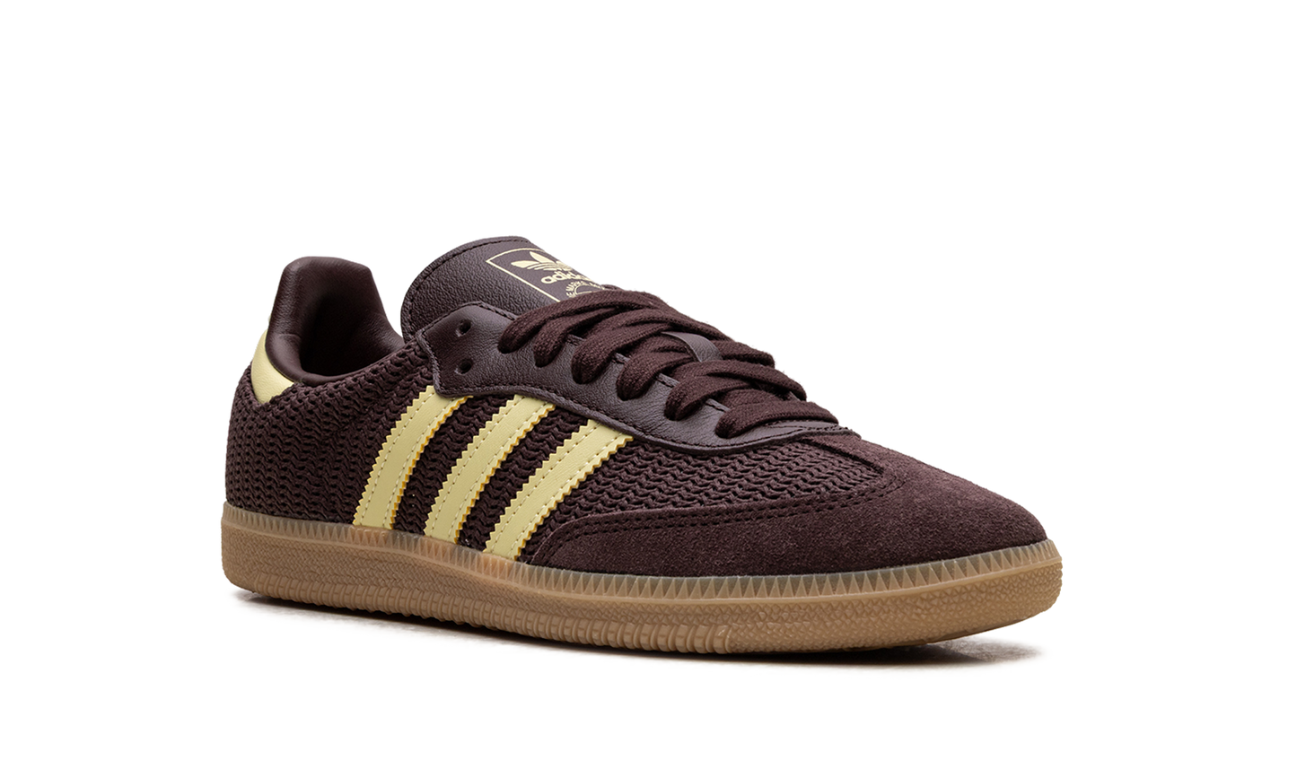 Samba OG WMNS "Shadow Brown Powder Yellow"