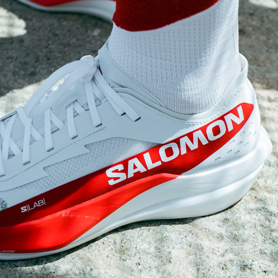 Salomon Men's S/Lab Phantasm 2 Road Running Shoes (White/High Risk Red)