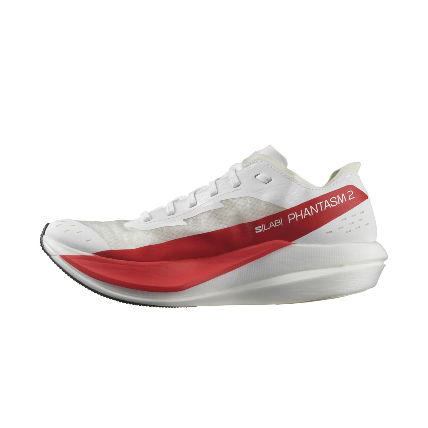 Salomon Men's S/Lab Phantasm 2 Road Running Shoes (White/High Risk Red)